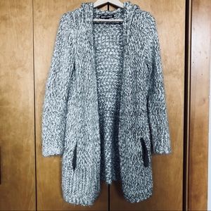 Hooded Sweater Cardigan